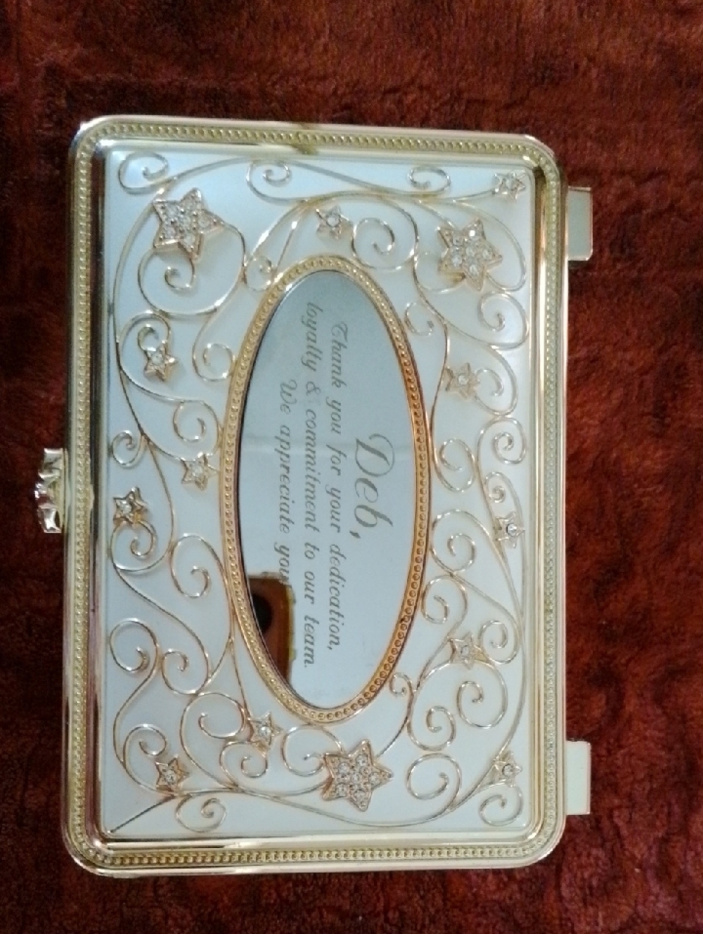 Box for Jewelery Organizer with Stars Brand TR Logo Black